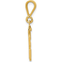 14K Yellow Gold Small Polished Number 33 Charm by 0