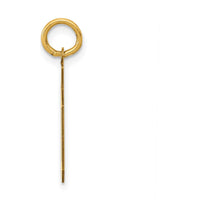 14K Yellow Gold Small Polished Number 50 Charm Pendant by Oro Pregiato