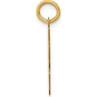 14K Yellow Gold Small Polished Number 63 Charm by Oro Pregiato