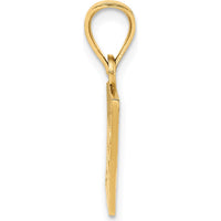 14K Yellow Gold Solid Enameled Puerto Rico Flag Pendant - 21mm Length, 18mm Width by Oro Pregiato