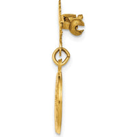14K Yellow Gold Solid Our Lady of Guadalupe Themed Medal Pin with Satin and Polished Finish by Oro Pregiato