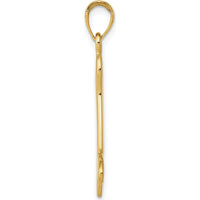 14K Yellow Gold Solid Polished Dog Bone Charm - 34mm Length by Oro Pregiato