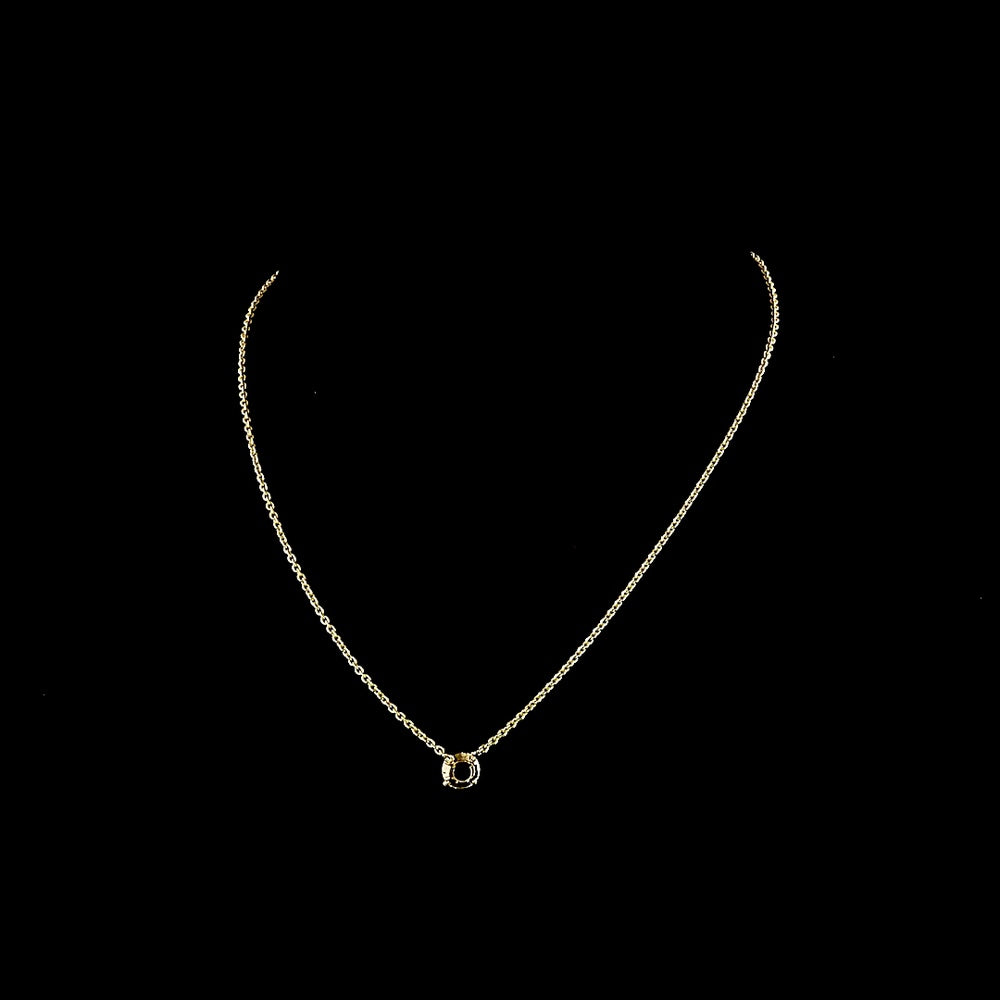 14K Yellow Gold Solitaire Pendant with 1.57 Carat Round Brilliant Lab Diamond - E VVS2 GIA Certified - Covaloro Fine Jewelry