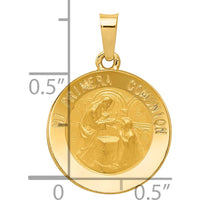 14K Yellow Gold Spanish Mi Primera Comunion Medal Pendant with Polished and Satin Finish - 22.9mm Length by Oro Pregiato