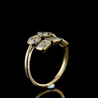 14K Yellow Gold Special Eternity Band with East-West Emerald Cut and Brilliant Cut Lab Diamonds - 1.78 Carats Total Diamond Weight - Covaloro Fine Jewelry