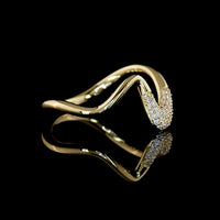 14K Yellow Gold Special Ring with 1.81 Carat F VVS2 Marquise Lab Diamond and 0.40 Carat Brilliant Round Accent Lab Diamonds - 2.21 Carat Total Diamond Weight - Covaloro Fine Jewelry
