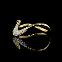 14K Yellow Gold Special Ring with 1.81 Carat F VVS2 Marquise Lab Diamond and 0.40 Carat Brilliant Round Accent Lab Diamonds - 2.21 Carat Total Diamond Weight - Covaloro Fine Jewelry