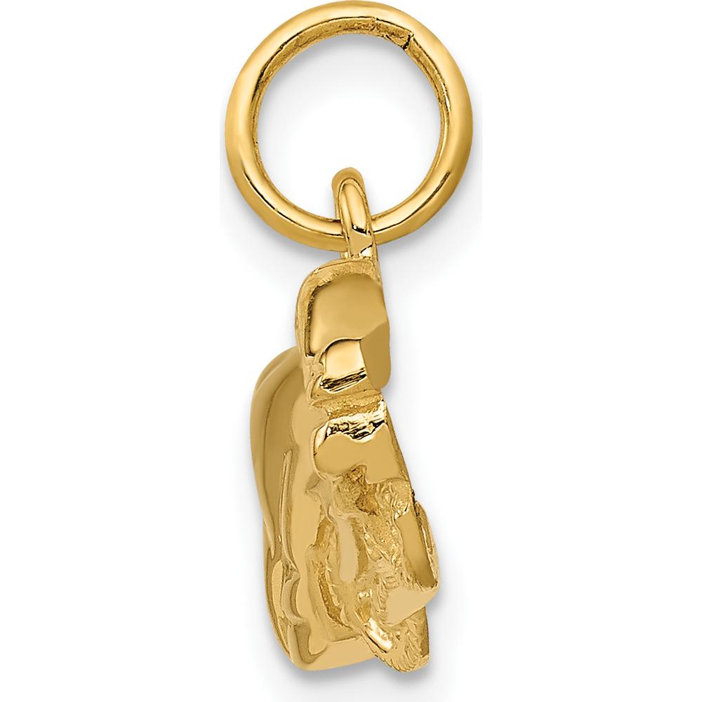 14K Yellow Gold Sports Car Charm - Polished Finish by Oro Pregiato