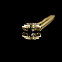 14K Yellow Gold Square Cushion Brilliant Solitaire Pendant with Bezel Set Lab Diamond - 1.29 Carat Total Weight, E-F Color, VVS2 Clarity - Covaloro Fine Jewelry