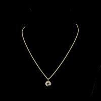 14K Yellow Gold Square Cushion Brilliant Solitaire Pendant with Bezel Set Lab Diamond - 1.29 Carat Total Weight, E-F Color, VVS2 Clarity - Covaloro Fine Jewelry