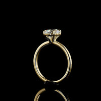 14K Yellow Gold Square Cushion Brilliant Solitaire Ring with IGI Certified D VVS1 Lab Diamond - 1.60 Carat Total Weight - Covaloro Fine Jewelry