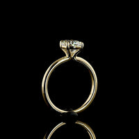 14K Yellow Gold Square Cushion Brilliant Solitaire Ring with IGI Certified D VVS1 Lab Diamond - 1.60 Carat Total Weight - Covaloro Fine Jewelry