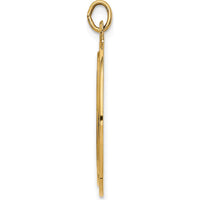 14K Yellow Gold St. Christopher Medal Pendant with Polished and Satin Finish - 30.75mm x 24.4mm by Oro Pregiato