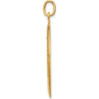 14K Yellow Gold St. Christopher Medal Pendant with Polished and Satin Finish - 36.25mm x 20.2mm by Oro Pregiato