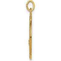 14K Yellow Gold St. Florian Medal Pendant with Polished and Satin Finish by Oro Pregiato
