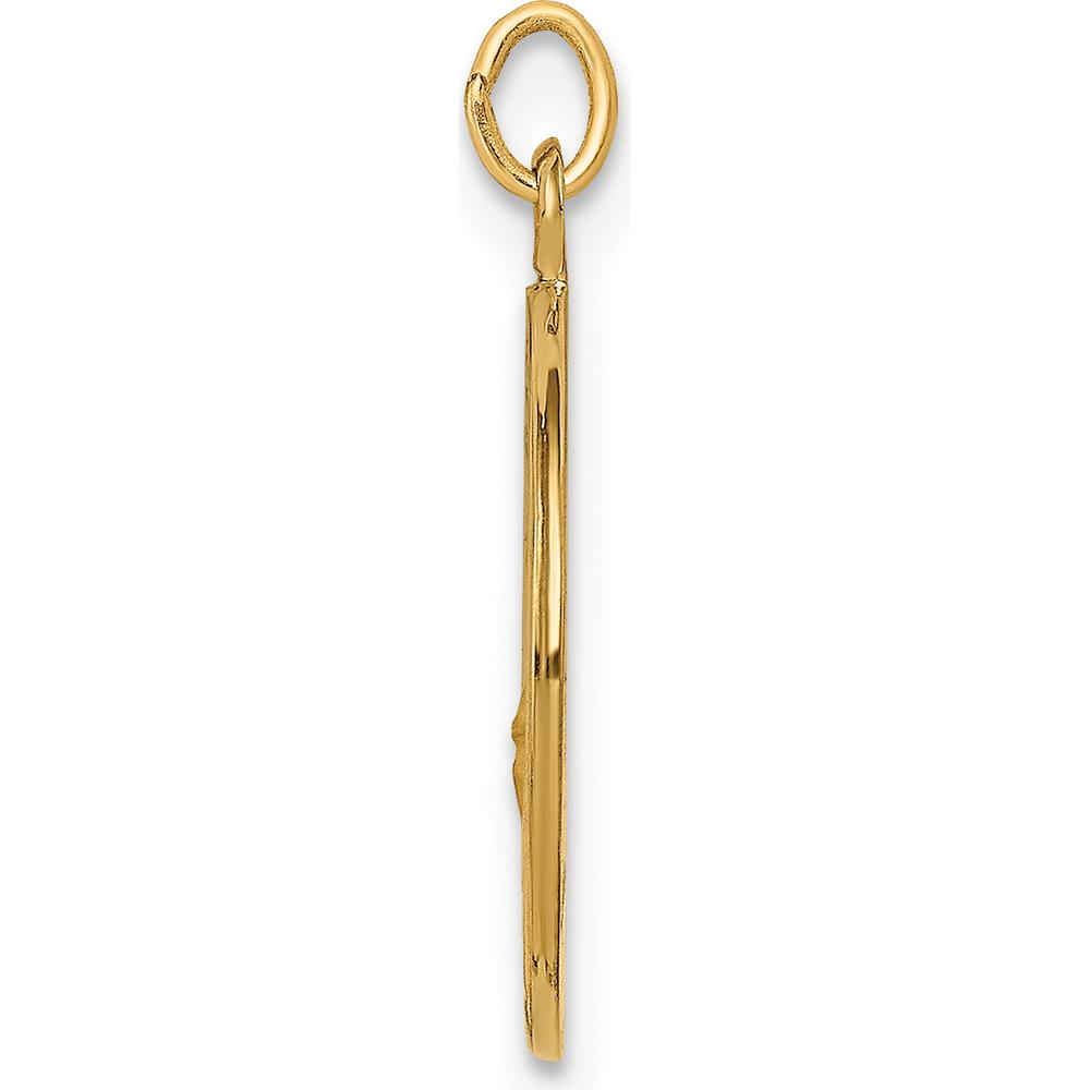 14K Yellow Gold St. Florian Medal Pendant with Polished and Satin Finish by Oro Pregiato
