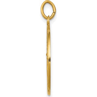 14K Yellow Gold St. John the Baptist Medal Pendant - 25.5mm x 19mm by Oro Pregiato