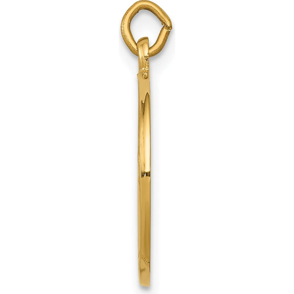14K Yellow Gold St. John the Baptist Medal Pendant with Polished and Satin Finish - 19.8mm Length by Oro Pregiato
