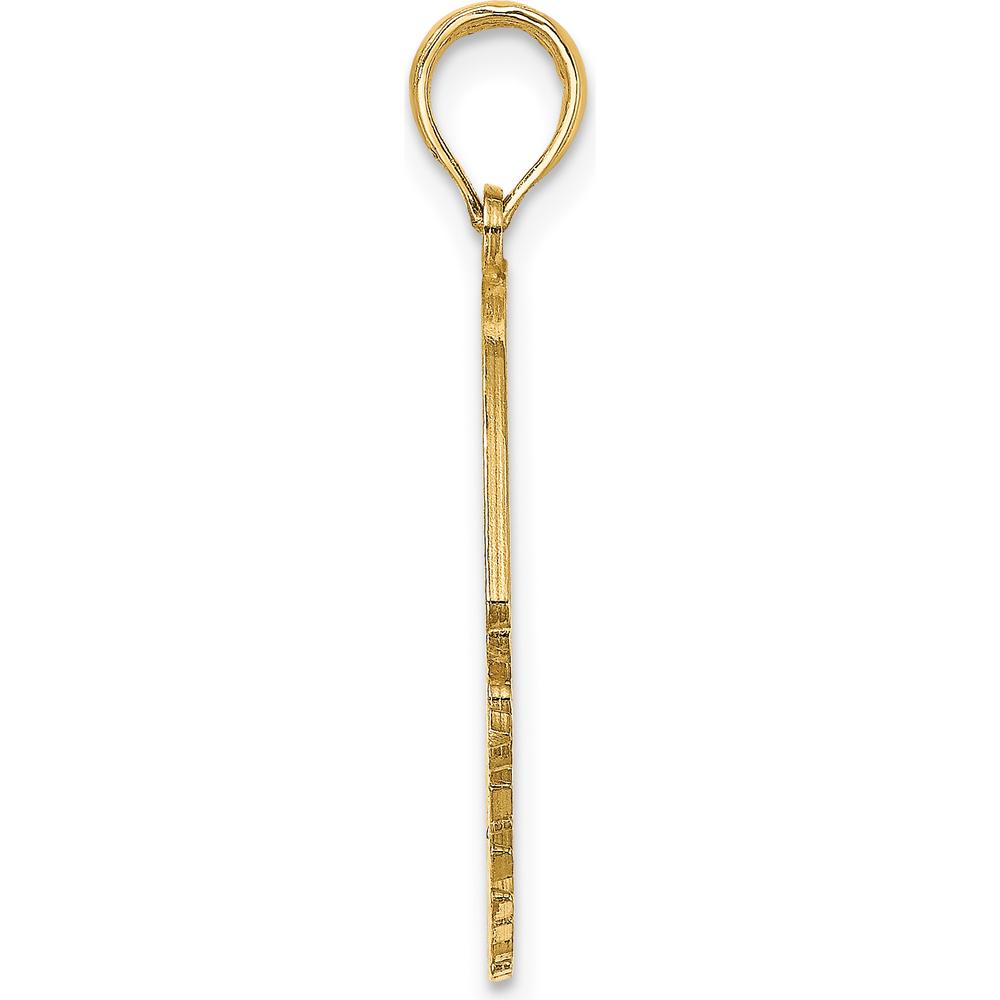 14K Yellow Gold St. Thomas Angelfish Pendant Charm by Oro Pregiato