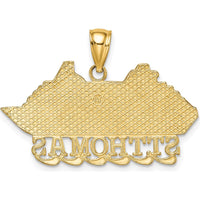 14K Yellow Gold St. Thomas Cruise Ship Charm - Polished Finish by Oro Pregiato