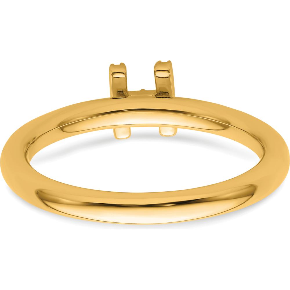 14K Yellow Gold Stackable Diamond Initial H Ring with 0.15 Carat Total Diamond Weight by 0
