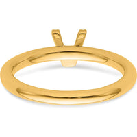 14K Yellow Gold Stackable Ring with Diamond Initial V by 0