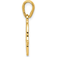 14K Yellow Gold Star of David Chamseh Pendant - Spiritual Protection Jewelry by Oro Pregiato