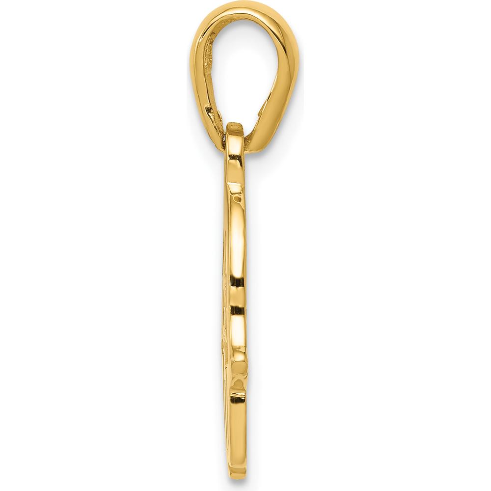14K Yellow Gold Star of David Chamseh Pendant - Spiritual Protection Jewelry by Oro Pregiato
