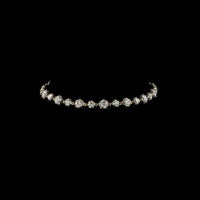 14K Yellow Gold Station Bracelet with 30 Brilliant Round Lab Diamonds - 5.25 Carats Total Carat Weight - Covaloro Fine Jewelry