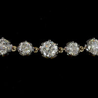 14K Yellow Gold Station Bracelet with 30 Brilliant Round Lab Diamonds - 5.25 Carats Total Carat Weight - Covaloro Fine Jewelry