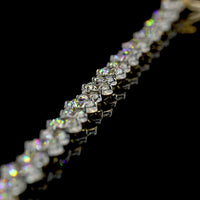 14K Yellow Gold Station Bracelet with 30 Brilliant Round Lab Diamonds - 5.25 Carats Total Carat Weight - Covaloro Fine Jewelry