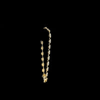 14K Yellow Gold Station Bracelet with 5.18 Carats East-West Moval Cut Lab Diamonds in Bezel-Prong Setting - Covaloro Fine Jewelry