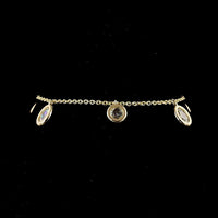14K Yellow Gold Station Bracelet with Bezel Set Rose Cut Oval and Round Lab Diamonds - 3.31 Carat Total Diamond Weight - Covaloro Fine Jewelry