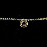 14K Yellow Gold Station Bracelet with Bezel Set Rose Cut Oval and Round Lab Diamonds - 3.31 Carat Total Diamond Weight - Covaloro Fine Jewelry