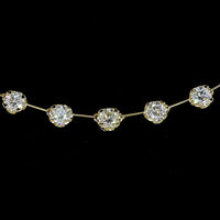 14K Yellow Gold Station Necklace with 27 U-Prong Set Round Lab Grown Diamonds - 3.20 Carat Total Weight, E-F Color, VS Clarity - Covaloro Fine Jewelry