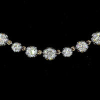 14K Yellow Gold Station Necklace with 73 Round Brilliant Cut Lab Diamonds - 11.06 Carat Total Weight with E-F Color and VS1 Clarity - Covaloro Fine Jewelry