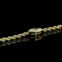 14K Yellow Gold Station Necklace with Bezel Set Marquise and Emerald Cut Lab Diamonds - 2.77 Carats Total Diamond Weight - Covaloro Fine Jewelry