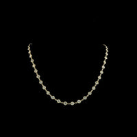 14K Yellow Gold Station Necklace with Bezel Set Round Lab Diamonds - 5.88 Carats Total Diamond Weight - Covaloro Fine Jewelry