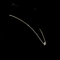 14K Yellow Gold Station Necklace with Bezel Set Round Lab-Grown Diamonds - 0.40 Total Carat Weight - Covaloro Fine Jewelry