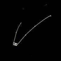 14K Yellow Gold Station Necklace with Bezel Set Round Lab-Grown Diamonds - 0.40 Total Carat Weight - Covaloro Fine Jewelry