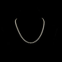 14K Yellow Gold Station Necklace with Round Brilliant Cut Lab Diamonds - 10.44 Carat Total Weight, E-F VS1 Clarity - Covaloro Fine Jewelry