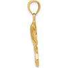 14K Yellow Gold Stingray Pendant - Solid Casted Charm with Polished Finish by Oro Pregiato