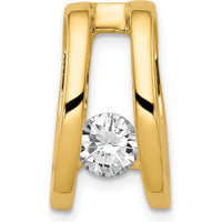 14K Yellow Gold Stone Mounting for Pendants - Fits up to 8mm Omega by Oro Pregiato