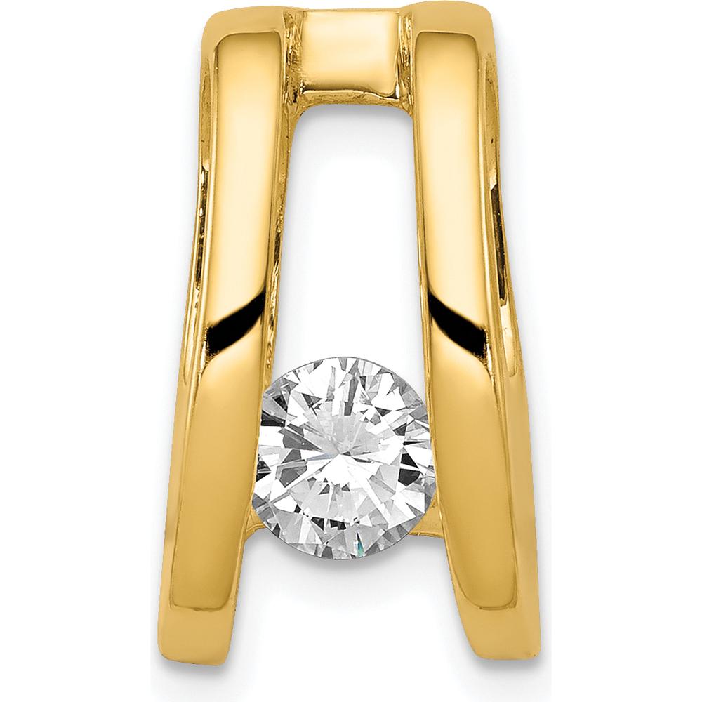 14K Yellow Gold Stone Mounting for Pendants - Fits up to 8mm Omega by Oro Pregiato