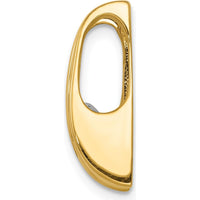 14K Yellow Gold Stone Mounting for Pendants - Fits up to 8mm Omega by Oro Pregiato