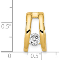 14K Yellow Gold Stone Mounting for Pendants - Fits up to 8mm Omega by Oro Pregiato