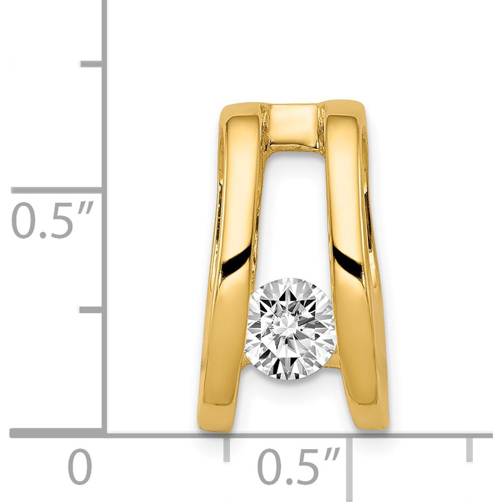 14K Yellow Gold Stone Mounting for Pendants - Fits up to 8mm Omega by Oro Pregiato