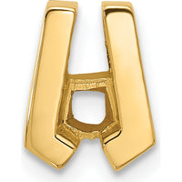 14K Yellow Gold Stone Slide Mounting for 3.75mm Stone - Fits up to 3mm Fancy Omega by Oro Pregiato