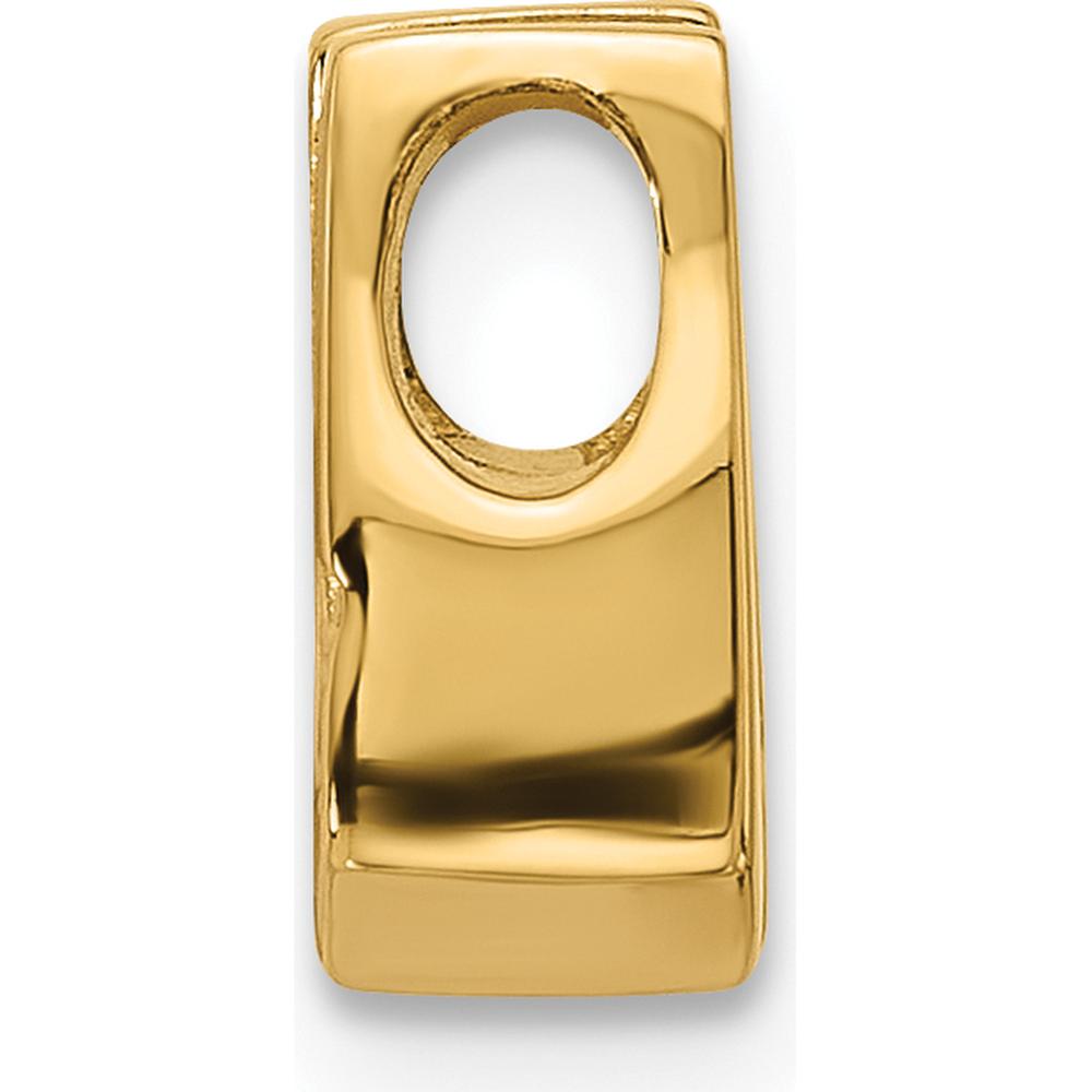 14K Yellow Gold Stone Slide Mounting for 3.75mm Stone - Fits up to 3mm Fancy Omega by Oro Pregiato