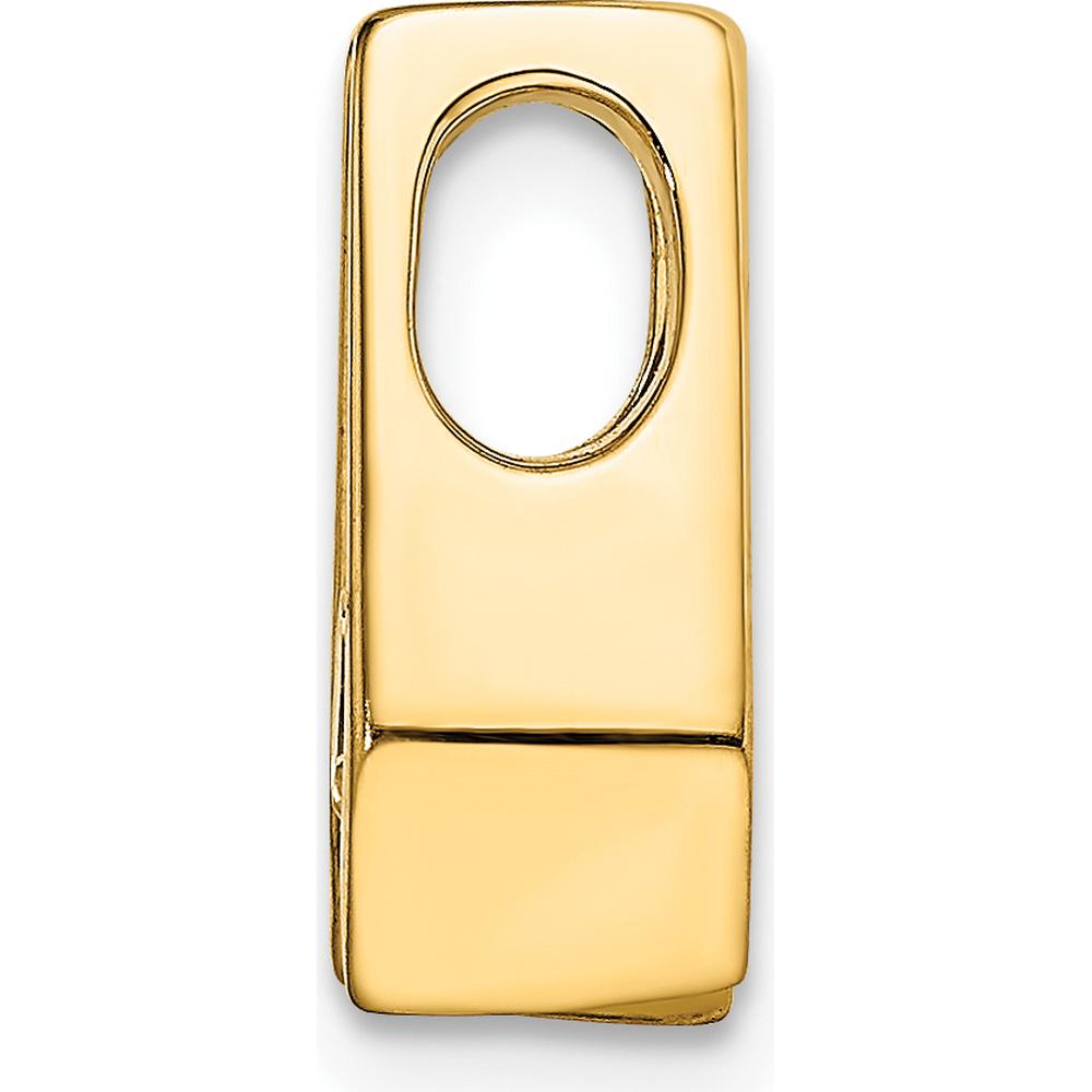 14K Yellow Gold Stone Slide Mounting for 4.5mm Stone, Fits 2mm Regular/3mm Fancy Omega by Oro Pregiato